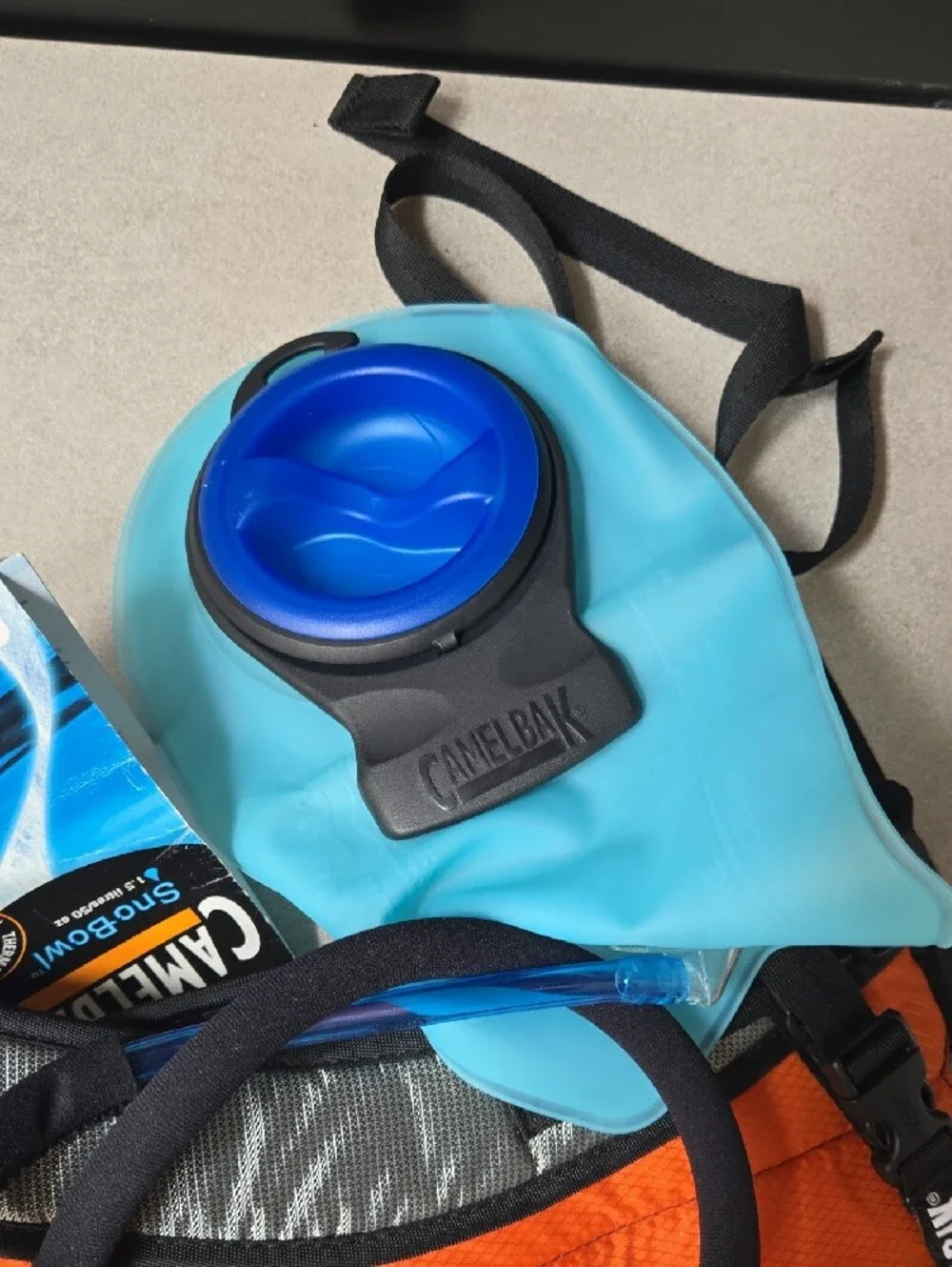 CamelBak SnoBowl Insulated Hydration Pack in Gray and Orange New